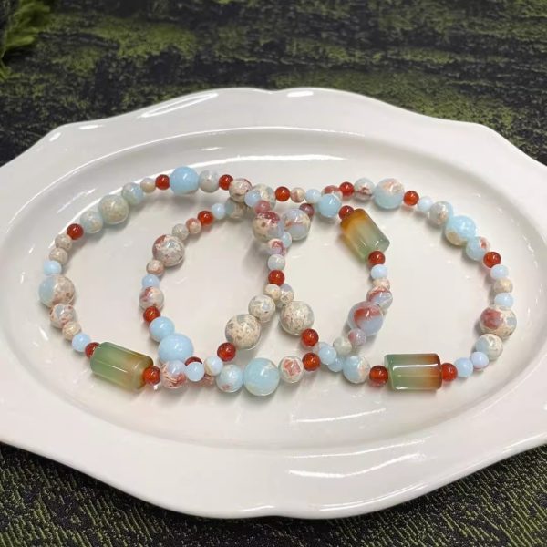 Trendy Retro - Style Chinese 'Branches in Union' Beaded Bracelet