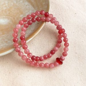 Pink Heart - New Chinese Handmade Sweet Handmade Western Style Bracelet Pink
