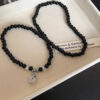 Sterling Silver & Black Obsidian Spiritual Protection & Prosperity Amulet