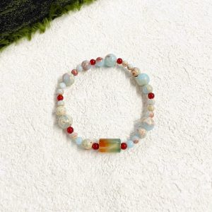 Trendy Retro - Style Chinese 'Branches in Union' Beaded Bracelet
