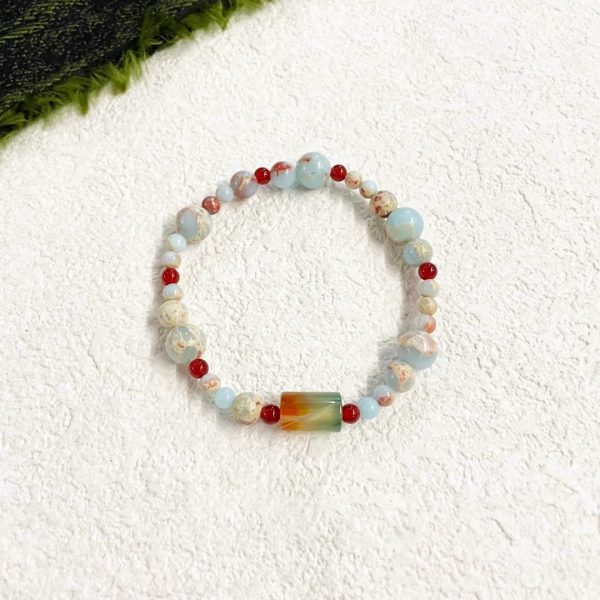 Trendy Retro - Style Chinese 'Branches in Union' Beaded Bracelet