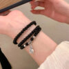 Sterling Silver & Black Obsidian Spiritual Protection & Prosperity Amulet