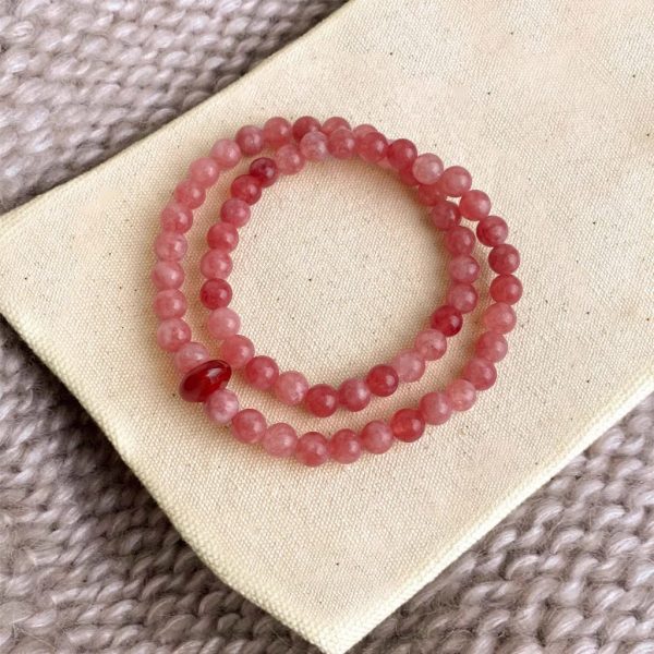 Pink Heart - New Chinese Handmade Sweet Handmade Western Style Bracelet Pink