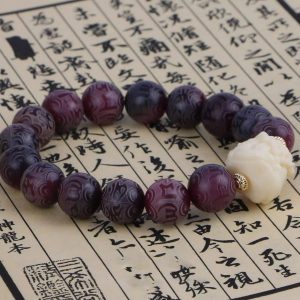 "Lion Dance" Grape Agate Bracelet｜Purple Crystal Energy Beads｜Wealth & Protection Jewelry