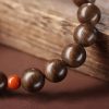 Wealth Guardian Brunei Agarwood Bracelet｜10MM Natural Nephrite Beads｜Men's Spiritual Jewelry