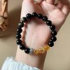 Dragon Eye Golden Obsidian Bracelet｜10MM Natural Tower Crystal｜Men's Spiritual Jewelry