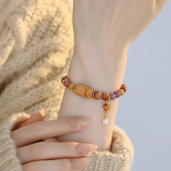 Authentic Chinese Style Sandalwood Bead Bracelet