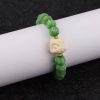 "Avocado Green Lion Dance" Couple Bracelet｜Feng Shui Healing Jewelry｜Chakra Balancing Beads