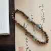 Feng Shui Double Circle Bracelet｜Green Sandalwood & Carnelian Beads｜Wealth Attracting & Chakra Balancing