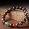 Wealth Guardian Brunei Agarwood Bracelet｜10MM Natural Nephrite Beads｜Men's Spiritual Jewelry