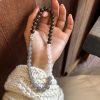 Trending! New - Chinese Style Dual - Layered Elastic Bracelet with Natural Lime Agate, Black Ebony & Three - Eyed Dzi Beads