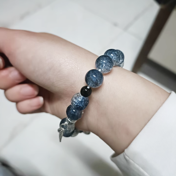 "Celestial Glow" Vintage Glass Bead Bracelet｜Couple Set Feng Shui Jewelry｜Zen Energy Beads