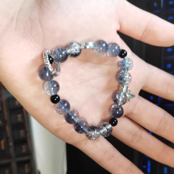 "Celestial Glow" Vintage Glass Bead Bracelet｜Couple Set Feng Shui Jewelry｜Zen Energy Beads